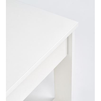 Klubska mizica z drawers NEA 52x110 cm bela