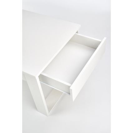 Klubska mizica z drawers NEA 52x110 cm bela