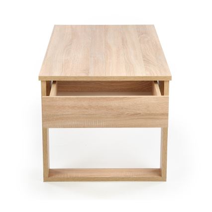 Klubska mizica z drawers NEA 52x110 cm bež/hrast sonoma