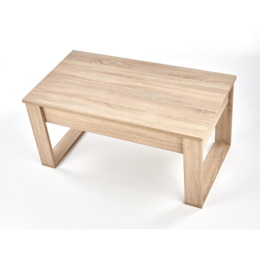 Klubska mizica z drawers NEA 52x110 cm bež/hrast sonoma