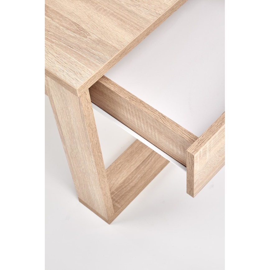 Klubska mizica z drawers NEA 52x110 cm bež/hrast sonoma