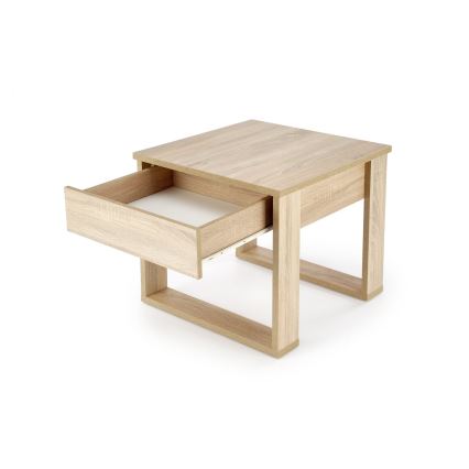 Klubska mizica s drawer NEA 52x60 cm hrast sonoma
