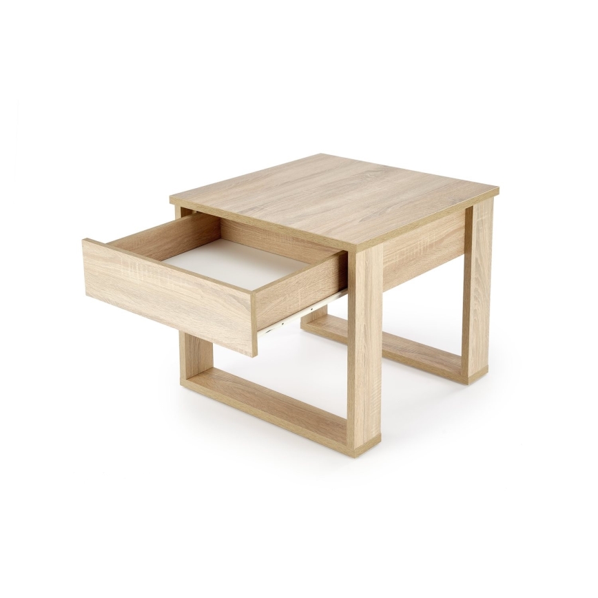 Klubska mizica s drawer NEA 52x60 cm hrast sonoma