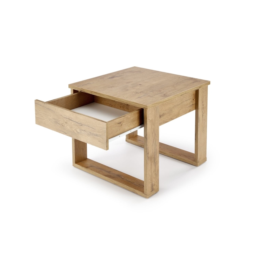 Klubska mizica s drawer NEA 52x60 cm hrast wotan