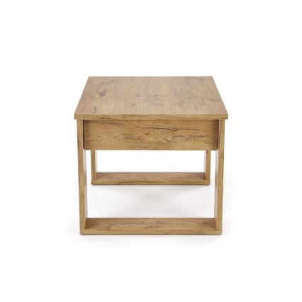 Klubska mizica s drawer NEA 52x60 cm hrast wotan
