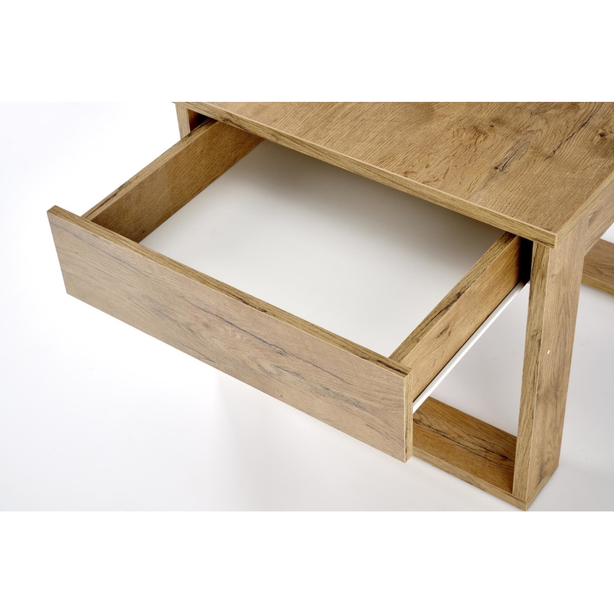Klubska mizica s drawer NEA 52x60 cm hrast wotan