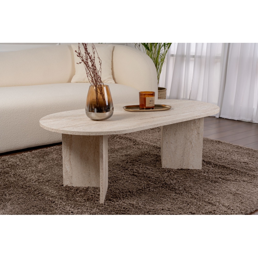 Klubska mizica NEL 119x60 cm bež