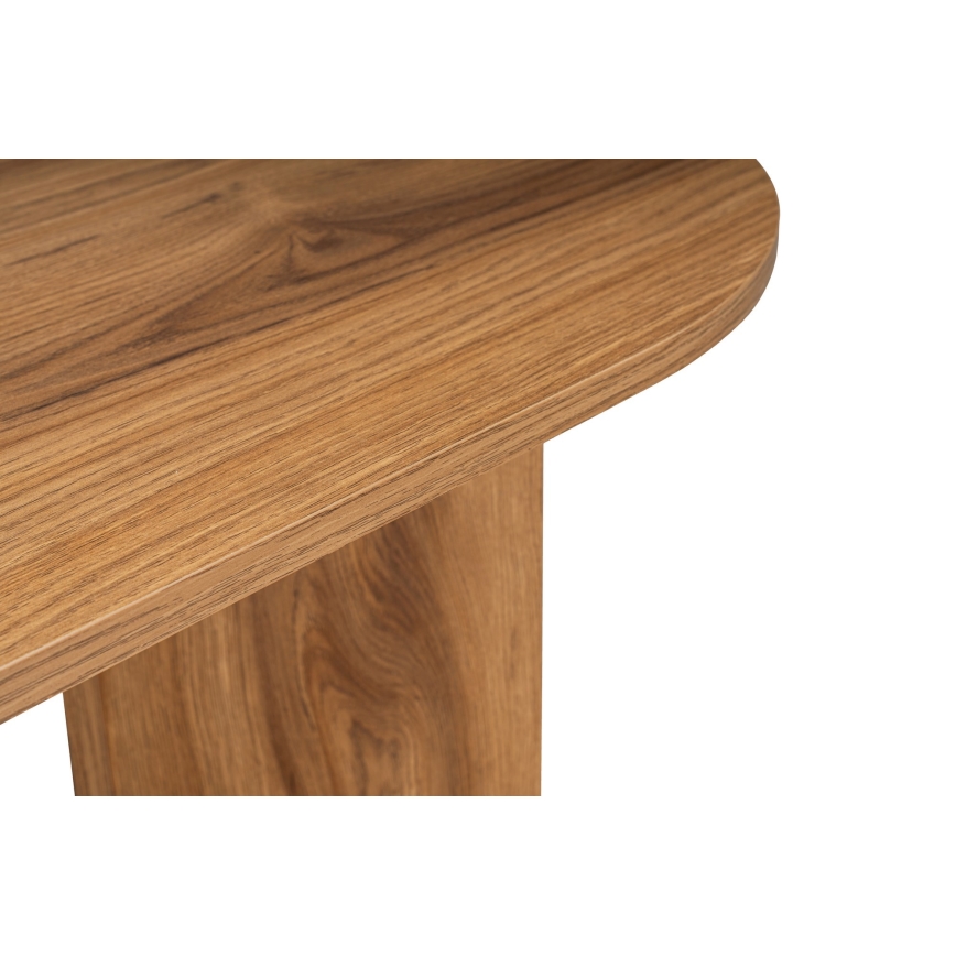 Klubska mizica OVAL 60x120 cm rjava