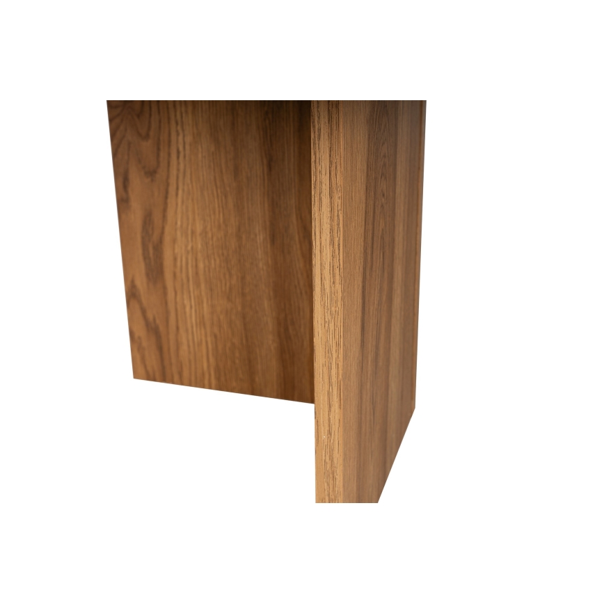 Klubska mizica OVAL 60x120 cm rjava