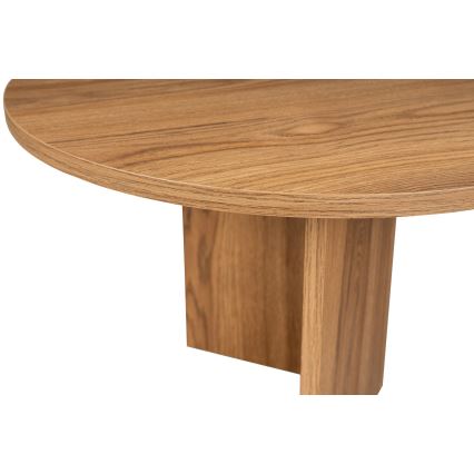 Klubska mizica OVAL 60x120 cm rjava