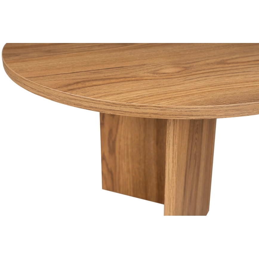 Klubska mizica OVAL 60x120 cm rjava