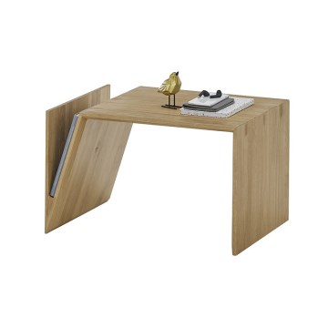 Klubska mizica PRISM 60x40 cm z možnostjo navpične ali vodoravne nastavitve, hrast