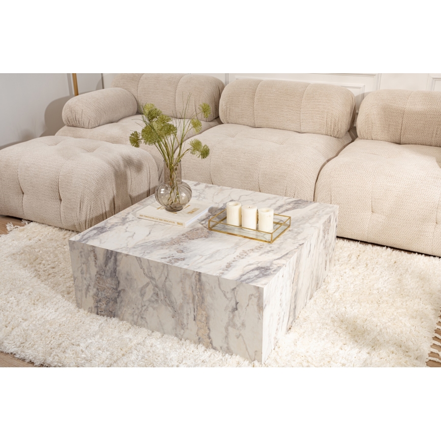 Klubska mizica PRIZMA 35x90 cm marmor decor