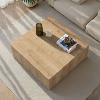 Klubska mizica PRIZMA 90x90 cm hrast
