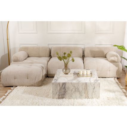 Klubska mizica PRIZMA 90x90 cm, marmor