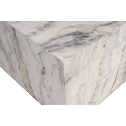 Klubska mizica PRIZMA 90x90 cm, marmor