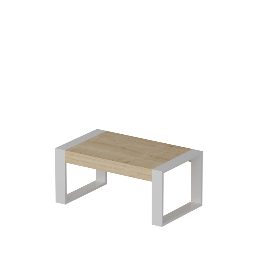 Klubska mizica RETRO 40x90 cm bela/bež