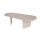 Klubska mizica ROND 130x65 cm bež