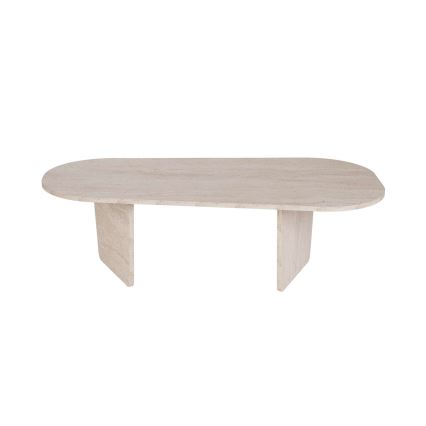 Klubska mizica ROND 130x65 cm bež