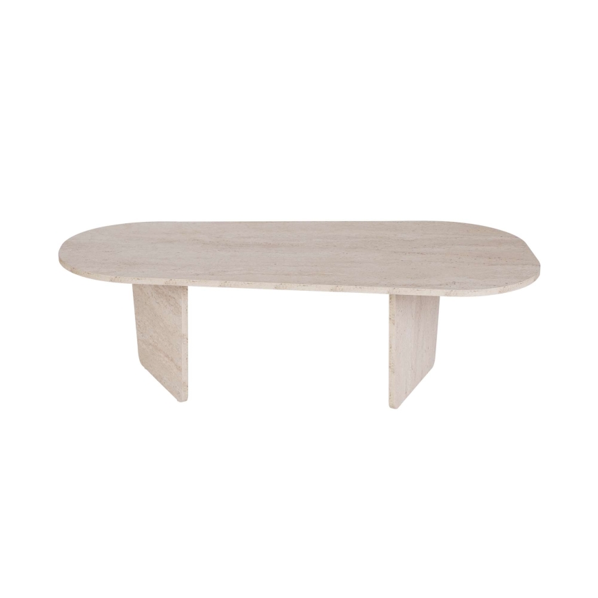 Klubska mizica ROND 130x65 cm bež