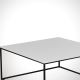 Klubska mizica ROYAL 43x75 cm črna/bela