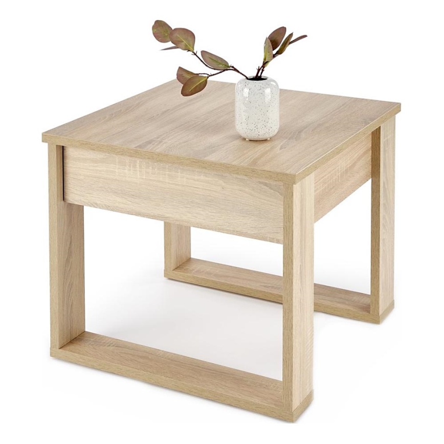 Klubska mizica s drawer NEA 52x60 cm hrast sonoma