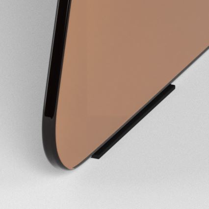 Klubska mizica SANOS, 80 cm, dimno rjava