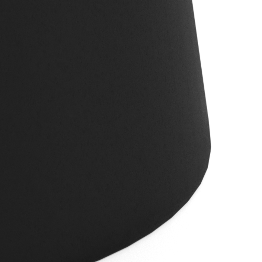 Klubska mizica SANTORINI Ø 45 cm bela/črna/keramika