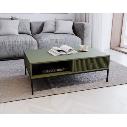 Klubska mizica SUE zelena/črna