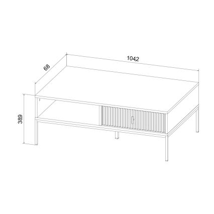 Klubska mizica SUE zelena/črna