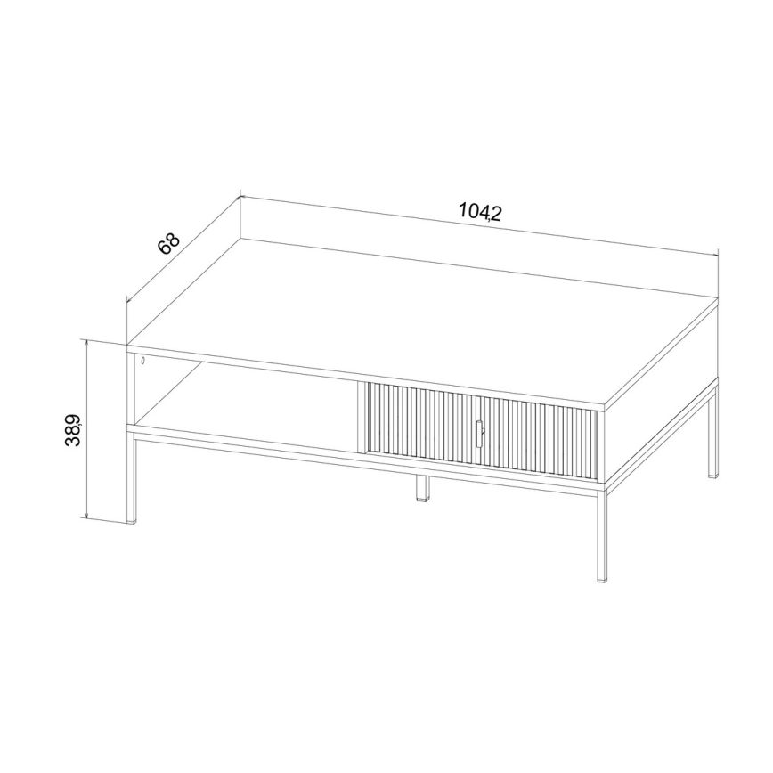 Klubska mizica SUE zelena/črna