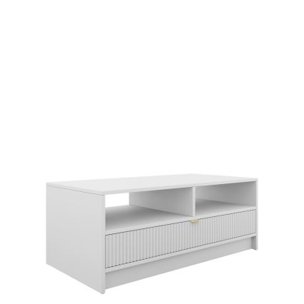 Klubska mizica TIRENO 40x100 cm, bela