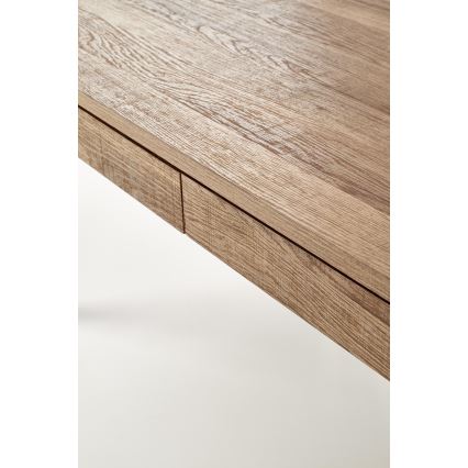Klubska mizica TULUZA 41x120 cm zlat oreh/črna