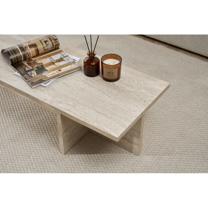 Klubska mizica VERUM 120x45 cm bež