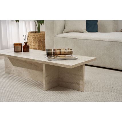 Klubska mizica VERUM 120x45 cm bež