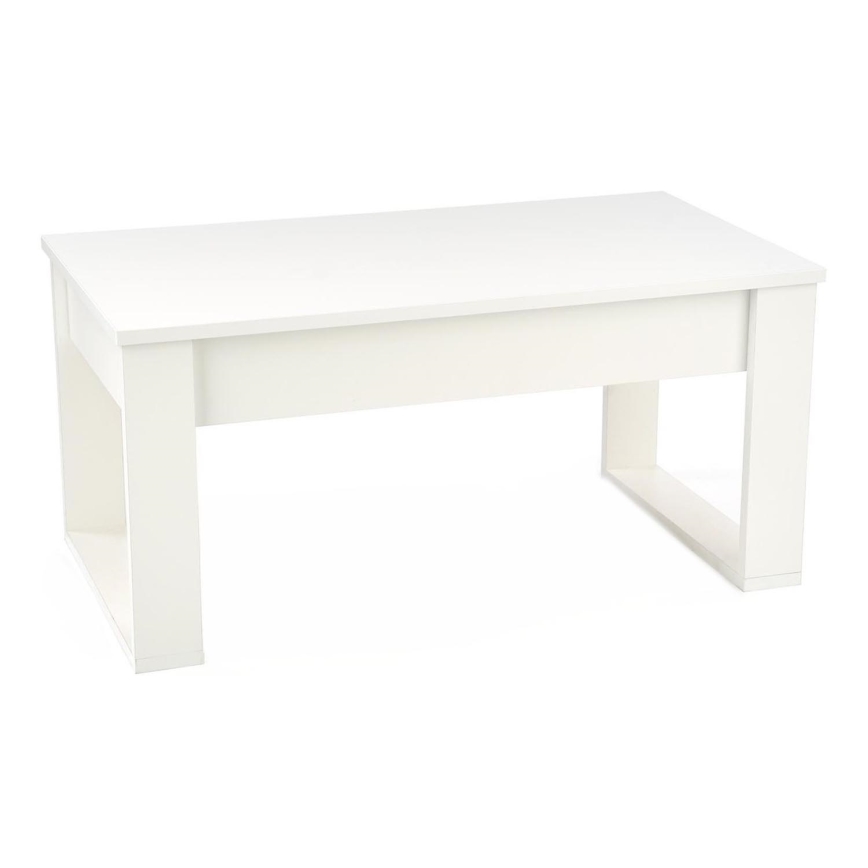 Klubska mizica z drawers NEA 52x110 cm bela