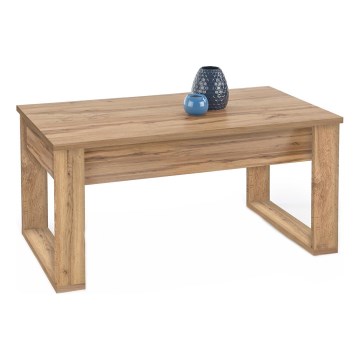Klubska mizica z drawers NEA 52x110 cm rjava/hrast wotan