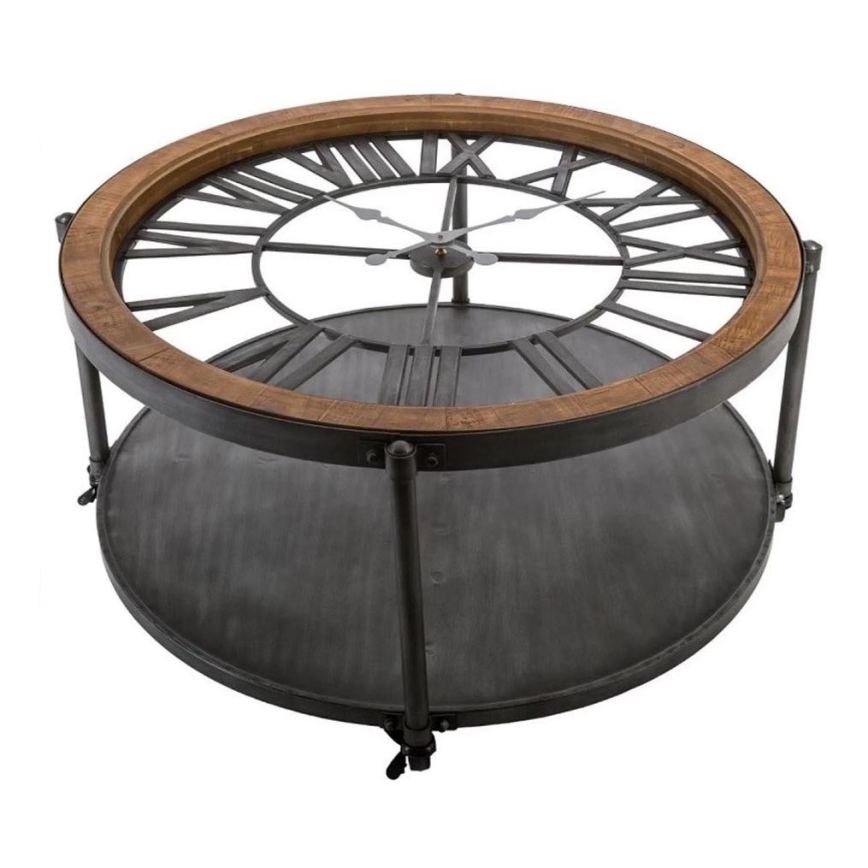 Klubska mizica z uro CHRONO 89,5x47 cm 1xAA