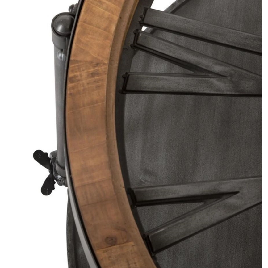 Klubska mizica z uro CHRONO 89,5x47 cm 1xAA