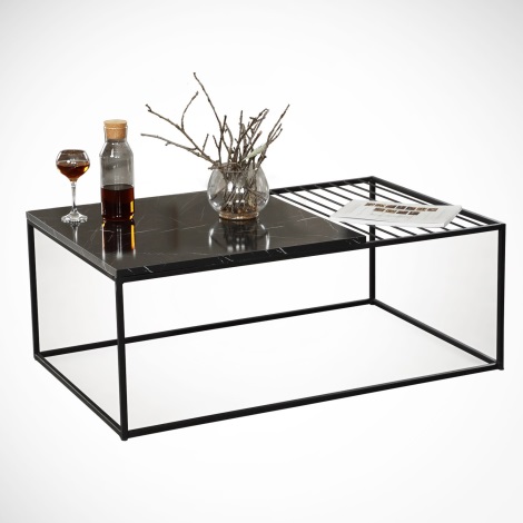 Klubska mizica ZINUS 43x95 cm črna