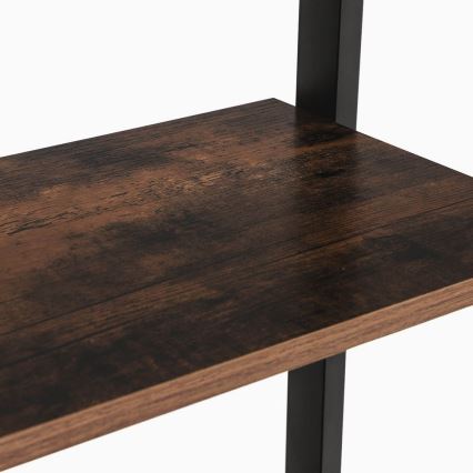 Knjižna omara NAVARO, rjava/črna