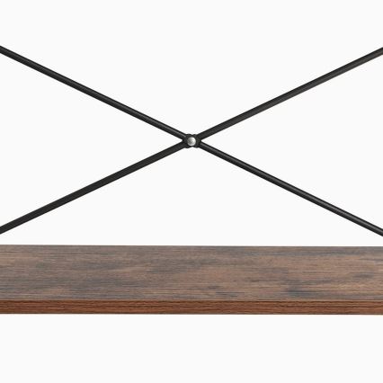 Knjižna omara NAVARO, rjava/črna