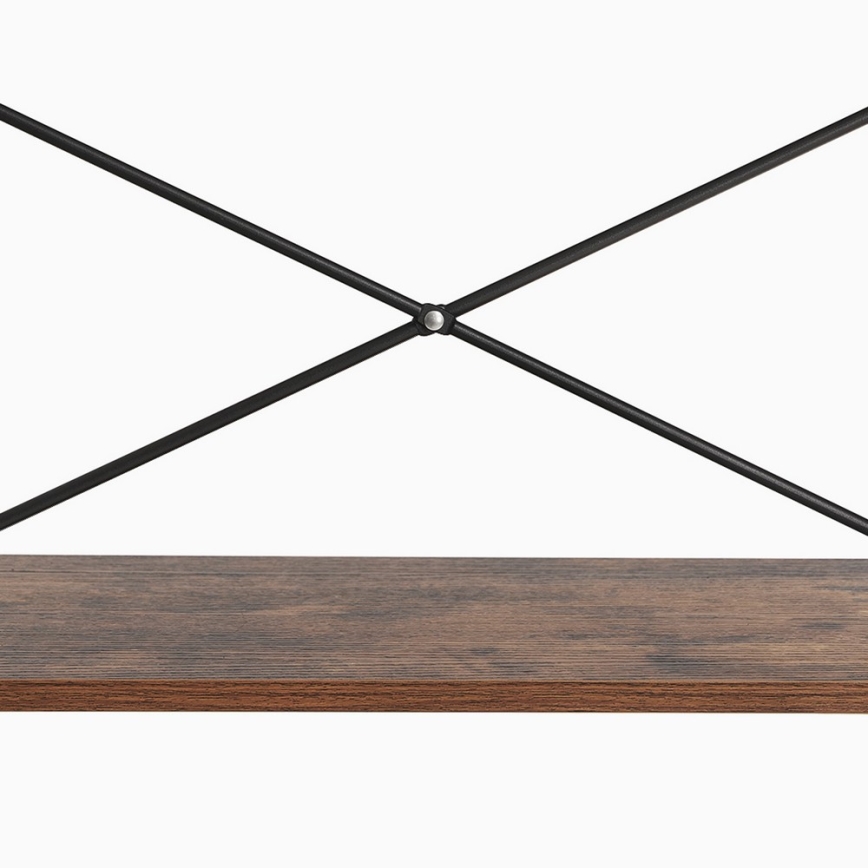 Knjižna omara NAVARO, rjava/črna