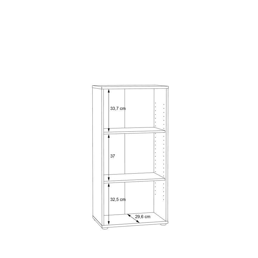 Knjižna omara URAN, hrast artisan