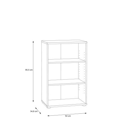 Knjižna omara URAN hrast artisan