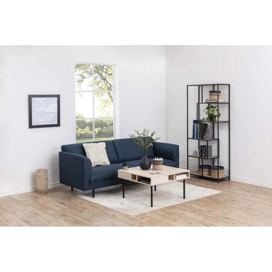 Knjižni regal SARON hrast/črna