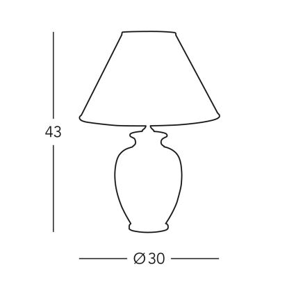 Kolarz 0014.70 - Namizna svetilka GIARDINO 1xE27/100W/230V pr. 30 cm