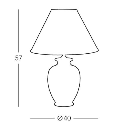 Kolarz 0014.71 - Namizna svetilka GIARDINO 1xE27/100W/230V pr. 40 cm