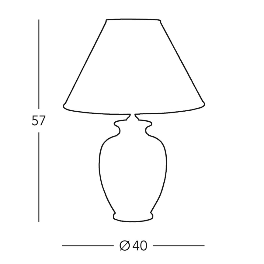 Kolarz 0014.71 - Namizna svetilka GIARDINO 1xE27/100W/230V pr. 40 cm