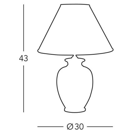 Kolarz 0014.73.4 - Namizna svetilka GIARDINO 1x E27/100W/230V